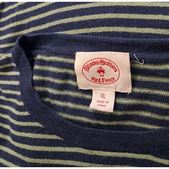 Brooks Brothers Mens Xl Lightweight SPRING SUMMER cotton Sweater Blue Green - Picture 3 of 5